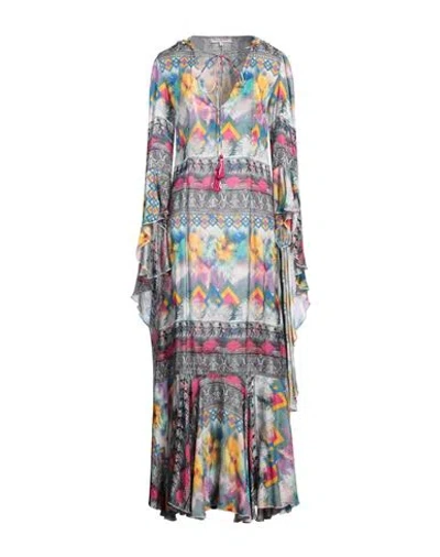 Connor & Blake Woman Maxi Dress Fuchsia Size L Polyester In Pink