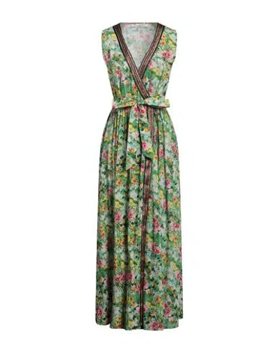Connor & Blake Woman Maxi Dress Green Size L Cotton