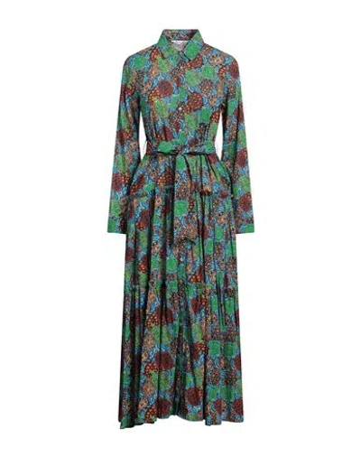 Connor & Blake Woman Maxi Dress Green Size L Cotton