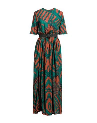 Connor & Blake Woman Maxi Dress Green Size M Cotton