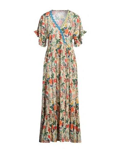 Connor & Blake Woman Maxi Dress Ivory Size Xl Cotton In White