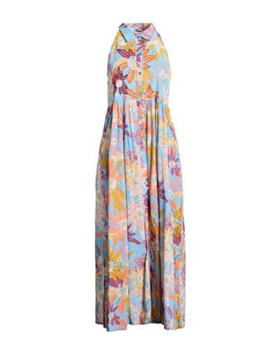 Connor & Blake Woman Maxi Dress Light Blue Size Xl Cotton In Multi