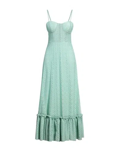 Connor & Blake Woman Maxi Dress Light Green Size S Polyester