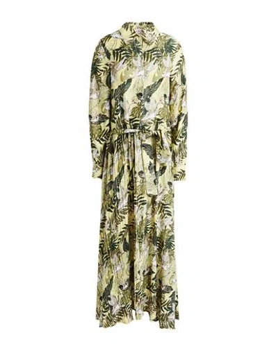 Connor & Blake Woman Maxi Dress Light Green Size S Viscose