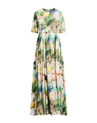 Connor & Blake Woman Maxi Dress Light Green Size Xl Cotton