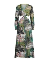 Connor & Blake Woman Maxi Dress Lime Green Size M Cotton In Green