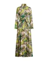 Connor & Blake Woman Maxi Dress Lime Green Size Xl Viscose In Green