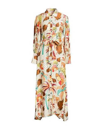 Connor & Blake Woman Maxi Dress Off White Size Xs Viscose