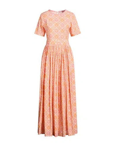 Connor & Blake Woman Maxi Dress Orange Size L Cotton