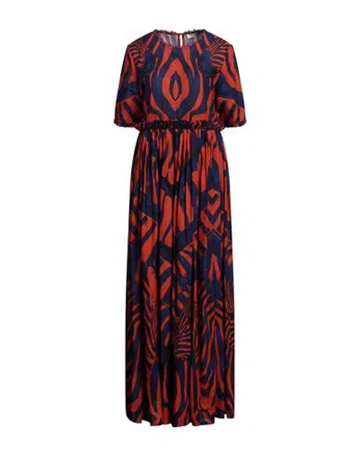 Connor & Blake Woman Maxi Dress Orange Size M Cotton