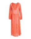 Connor & Blake Woman Maxi Dress Orange Size M Cotton