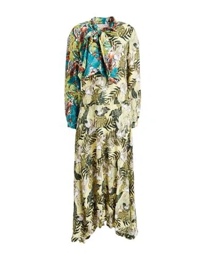 Connor & Blake Woman Maxi Dress Pastel Yellow Size L Viscose