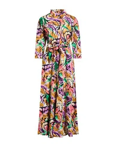 Connor & Blake Woman Maxi Dress Purple Size L Cotton