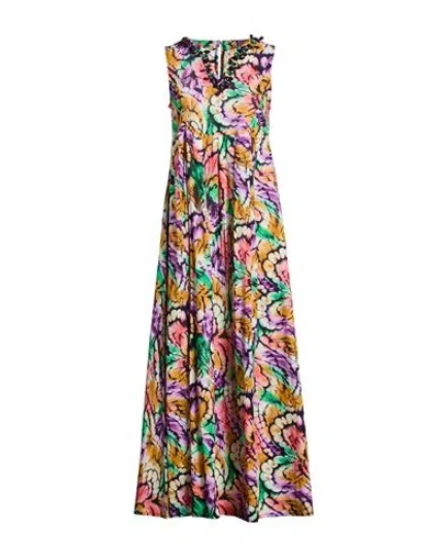 Connor & Blake Woman Maxi Dress Purple Size Xl Cotton