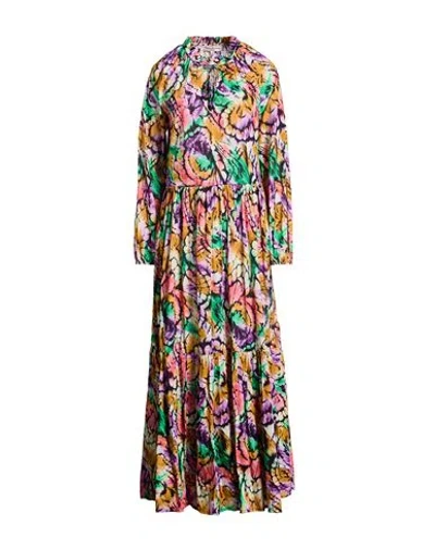 Connor & Blake Woman Maxi Dress Purple Size Xl Cotton