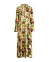 Connor & Blake Woman Maxi Dress Sage Green Size L Viscose In Green