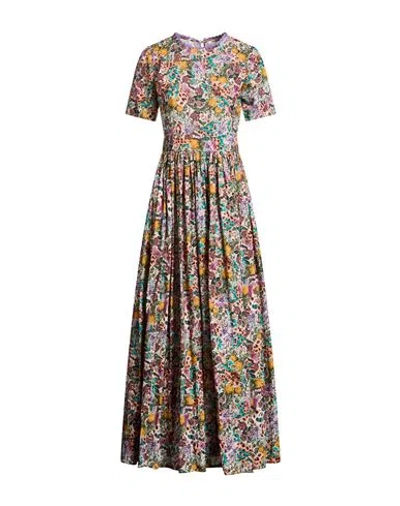Connor & Blake Woman Maxi Dress Salmon Pink Size M Cotton In Brown