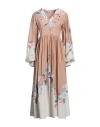 Connor & Blake Woman Maxi Dress Sand Size L Cotton In Beige