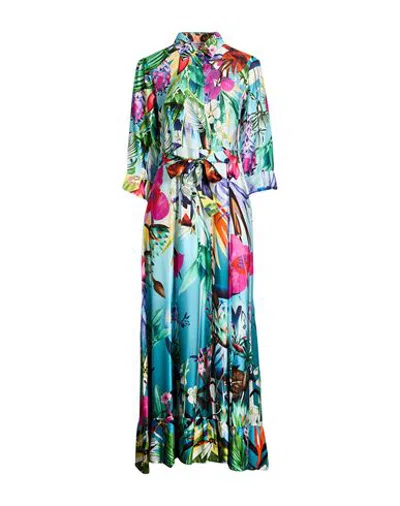 Connor & Blake Woman Maxi Dress Sky Blue Size Xs Viscose