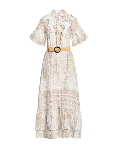 Connor & Blake Woman Maxi Dress White Size M Cotton