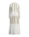 Connor & Blake Woman Maxi Dress White Size Xs Cotton In White