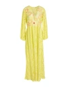 Connor & Blake Woman Maxi Dress Yellow Size L Cotton In Yellow