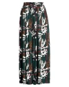 Connor & Blake Woman Maxi Skirt Dark Green Size L Viscose In Green