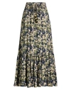 Connor & Blake Woman Maxi Skirt Military Green Size L Viscose In Green