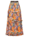 Connor & Blake Woman Maxi Skirt Orange Size Xl Cotton In Orange