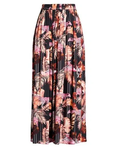 Connor & Blake Woman Maxi Skirt Salmon Pink Size L Viscose