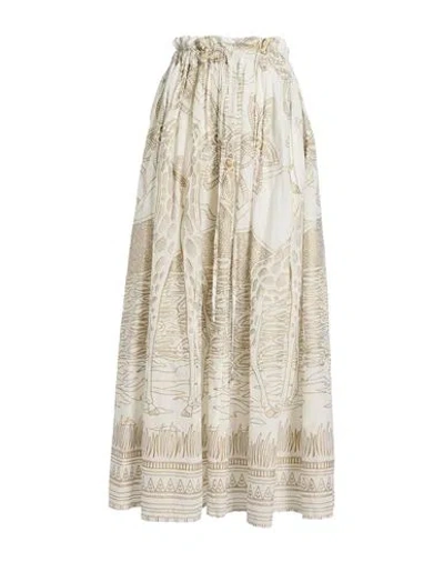 Connor & Blake Woman Maxi Skirt White Size Xs Cotton In Neutral