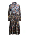 Connor & Blake Woman Midi Dress Azure Size Xl Viscose In Blue