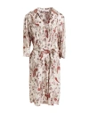 Connor & Blake Woman Midi Dress Beige Size Xs Viscose