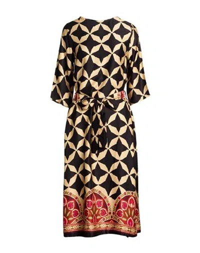 Connor & Blake Woman Midi Dress Black Size Xs Viscose