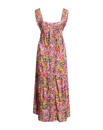 Connor & Blake Woman Midi Dress Mauve Size M Cotton In Multi