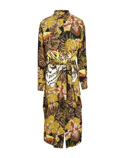 Connor & Blake Woman Midi Dress Military Green Size L Viscose
