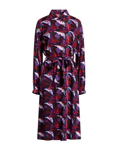 Connor & Blake Woman Midi Dress Purple Size L Viscose