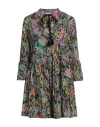 Connor & Blake Woman Mini Dress Black Size S Cotton In Black