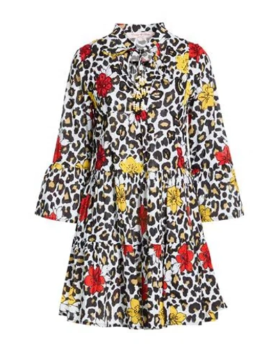 Connor & Blake Woman Mini Dress Black Size Xl Cotton In Multi