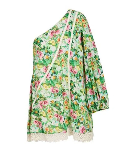 Connor & Blake Woman Mini Dress Green Size M Cotton