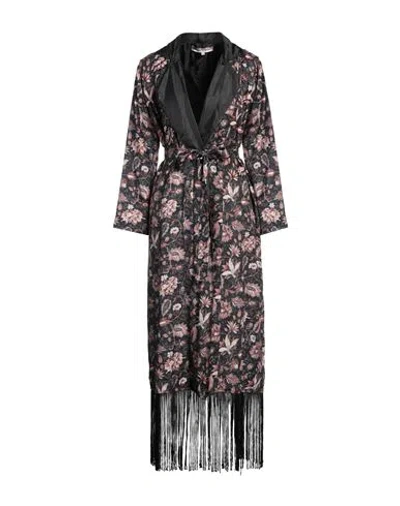 Connor & Blake Woman Overcoat & Trench Coat Black Size M Viscose