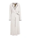 Connor & Blake Woman Overcoat & Trench Coat Light Grey Size L Viscose