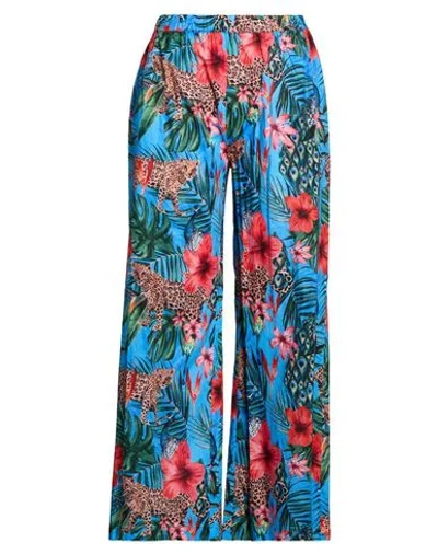 Connor & Blake Woman Pants Azure Size Xs Cotton In Blue