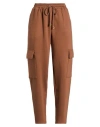Connor & Blake Woman Pants Brown Size L Cotton