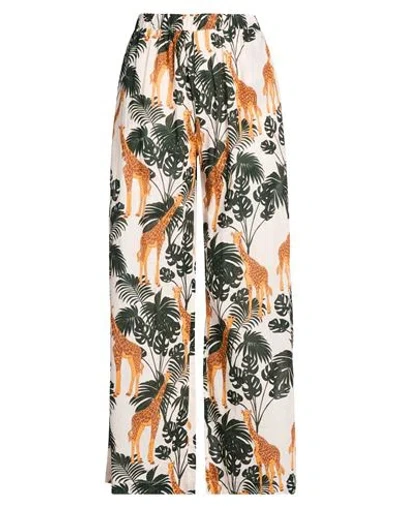 Connor & Blake Woman Pants Dark Green Size L Cotton In Multi