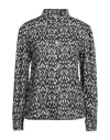 Connor & Blake Woman Shirt Black Size M Viscose In Black