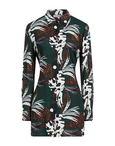 Connor & Blake Woman Shirt Dark Green Size Xl Viscose