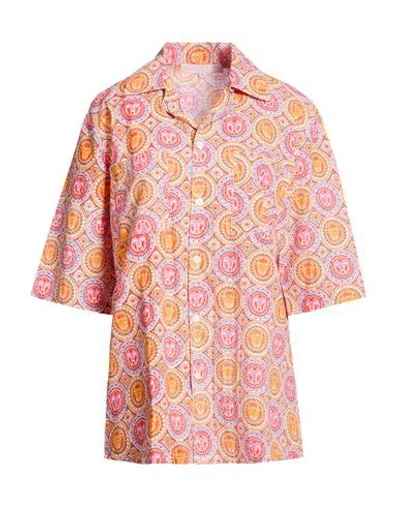 Connor & Blake Woman Shirt Fuchsia Size M Cotton In Multi