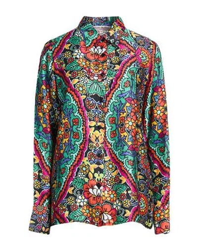 Connor & Blake Woman Shirt Fuchsia Size Xs Viscose In Multi