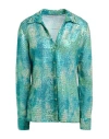 Connor & Blake Woman Shirt Green Size S Polyester In Green